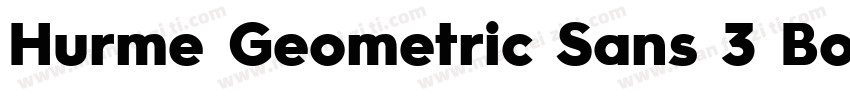 Hurme Geometric Sans 3 Bold字体转换